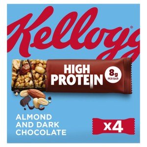 Kellogg's High Protein Dark Chocolate & Almond Cereal Bar 4 x 35g - British Goodies Online