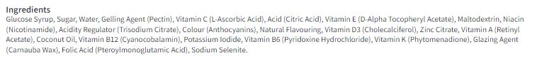 Holland & Barrett Teen Him Multivitamin with B12 & Zinc Gummies Berry 60 per pack