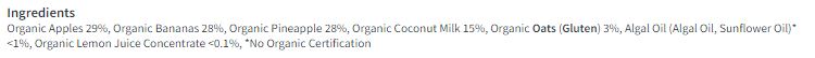 Little Freddie Coconut & Tropical Fruits Baby Pouch 6+ Months 90g
