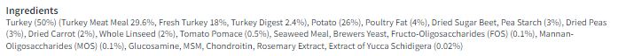 Naturo Turkey with Potato & Vegetables 2kg