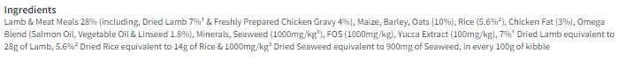 Harringtons Lamb 1.7kg